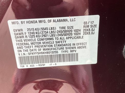 Used 2017 Honda Pilot Touring image 25