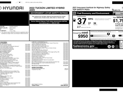 Used 2022 Hyundai Tucson Limited image 26