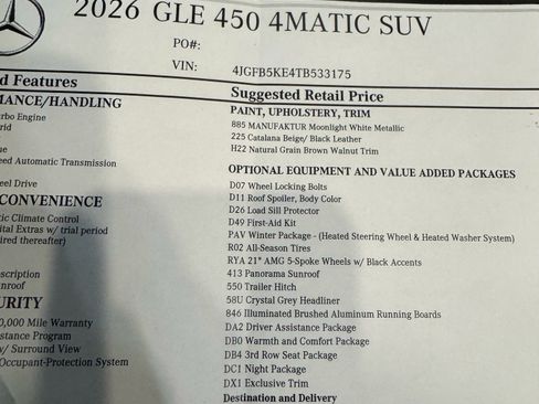Used 2026 Mercedes-Benz GLE 450 4MATIC image 32
