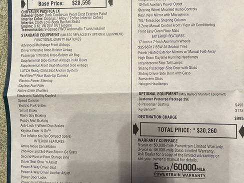 Used 2017 Chrysler Pacifica LX image 16