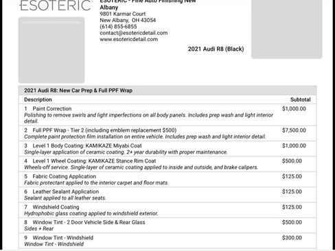 Used 2021 Audi R8 V10 performance image 14