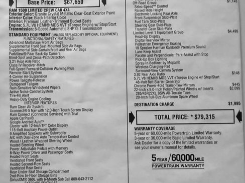 Used 2023 RAM 1500 Limited image 32