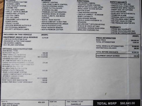 Used 2020 Lincoln Nautilus Reserve w/ Equipment Group 201A image 17