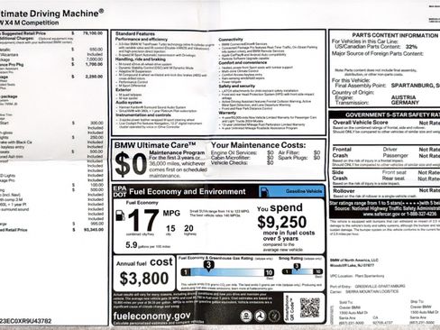 Used 2024 BMW X4 M w/ Competition Package image 10