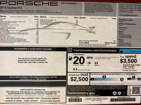 Used 2016 Porsche Cayman GT4 image 15