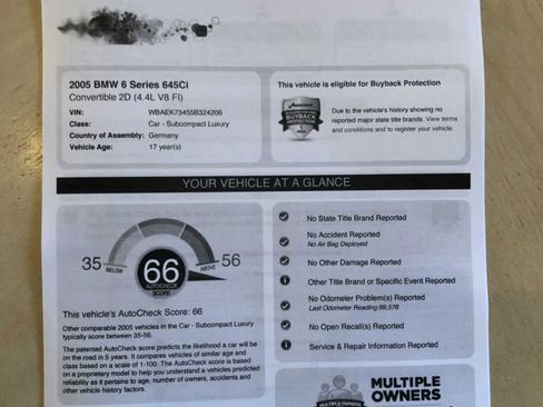 Used 2005 BMW 645Ci Convertible image 13