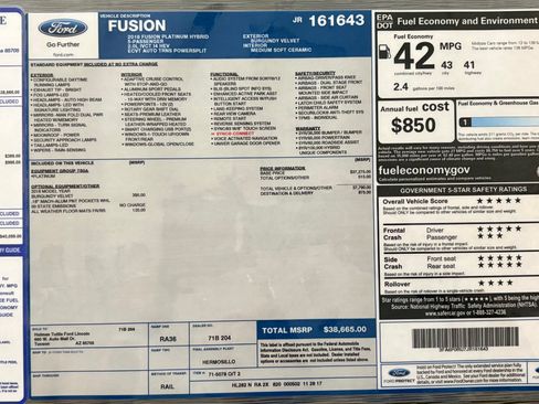 Used 2018 Ford Fusion Platinum image 19