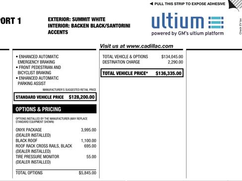 Used 2025 Cadillac Escalade IQ Sport 1 w/ LPO, ONYX Package image 19