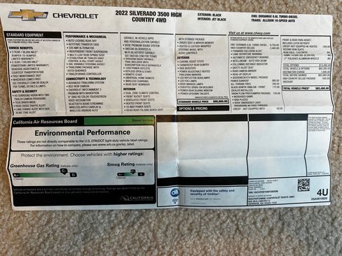 Used 2022 Chevrolet Silverado 3500 High Country w/ Snow Plow Prep/Camper Package image 17