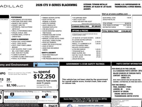 Used 2026 Cadillac CT5 V Blackwing image 32