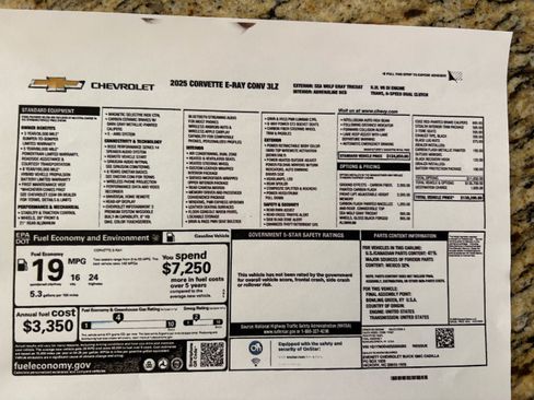 Used 2025 Chevrolet Corvette E-Ray w/ Stealth Interior Trim Package AWD/4WD image 24