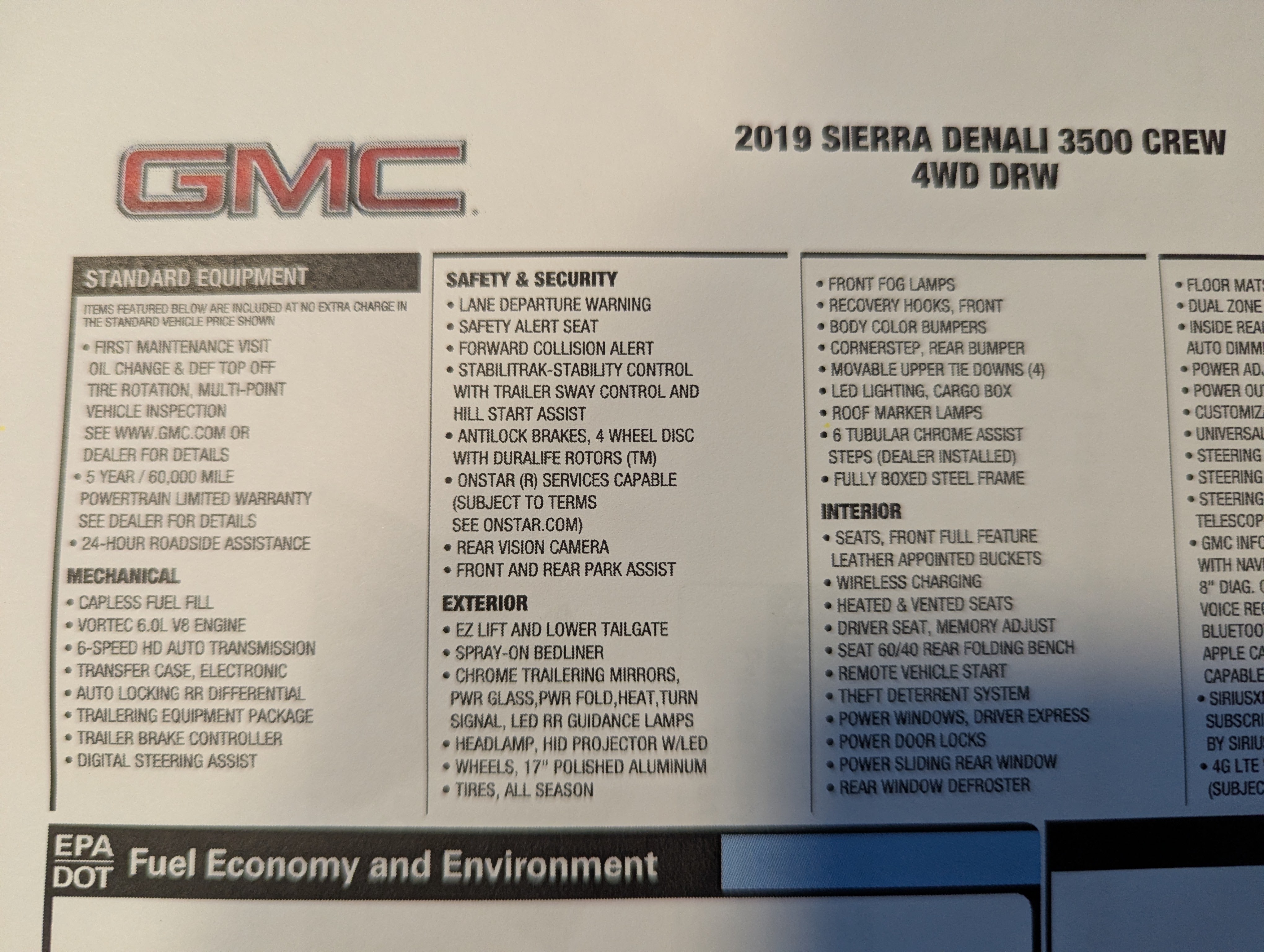 Used 2019 GMC Sierra 3500 Denali w/ Duramax Plus Package AWD/4WD image 2
