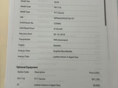 Used 2018 Porsche 911 Carrera image 14