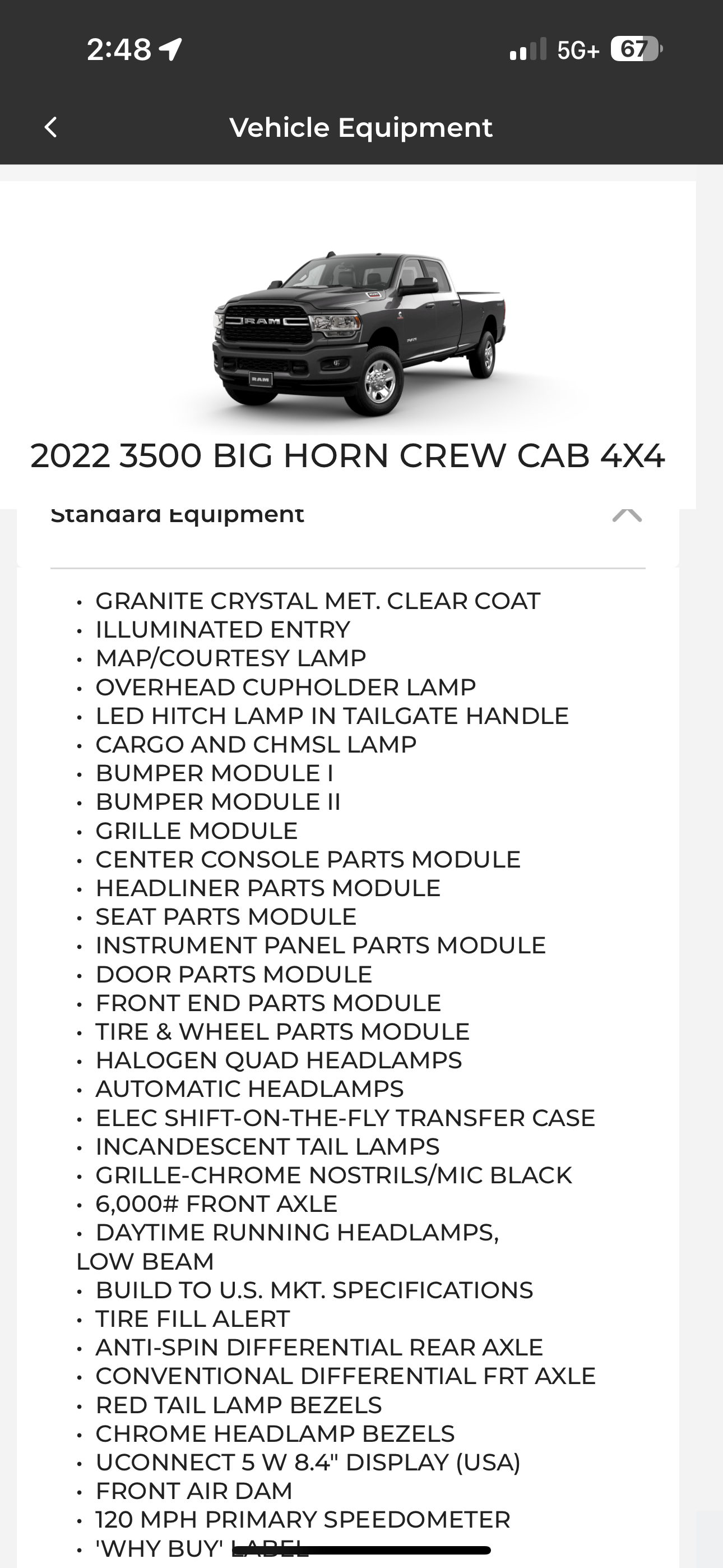 Used 2022 RAM 3500 Big Horn w/ Level A Equipment Group AWD/4WD image 5