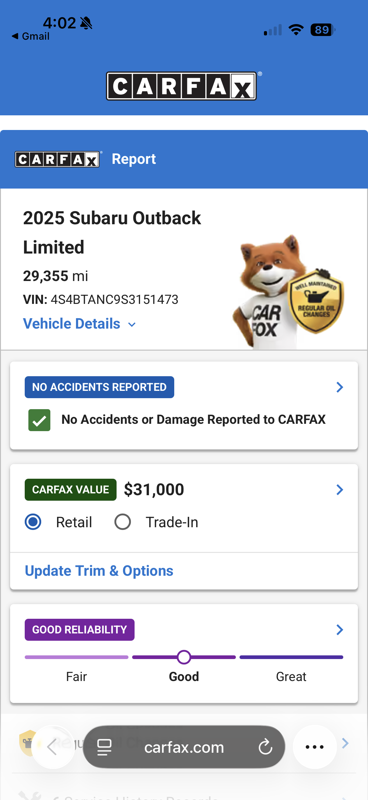 Used 2025 Subaru Outback Limited w/ Popular Package #2 AWD/4WD image 25