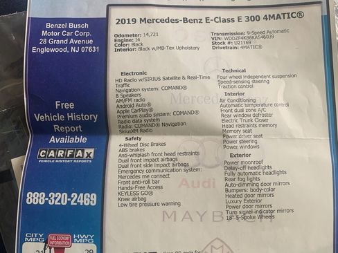 Used 2019 Mercedes-Benz E 300 4MATIC image 13