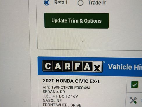 Used 2020 Honda Civic EX-L image 5