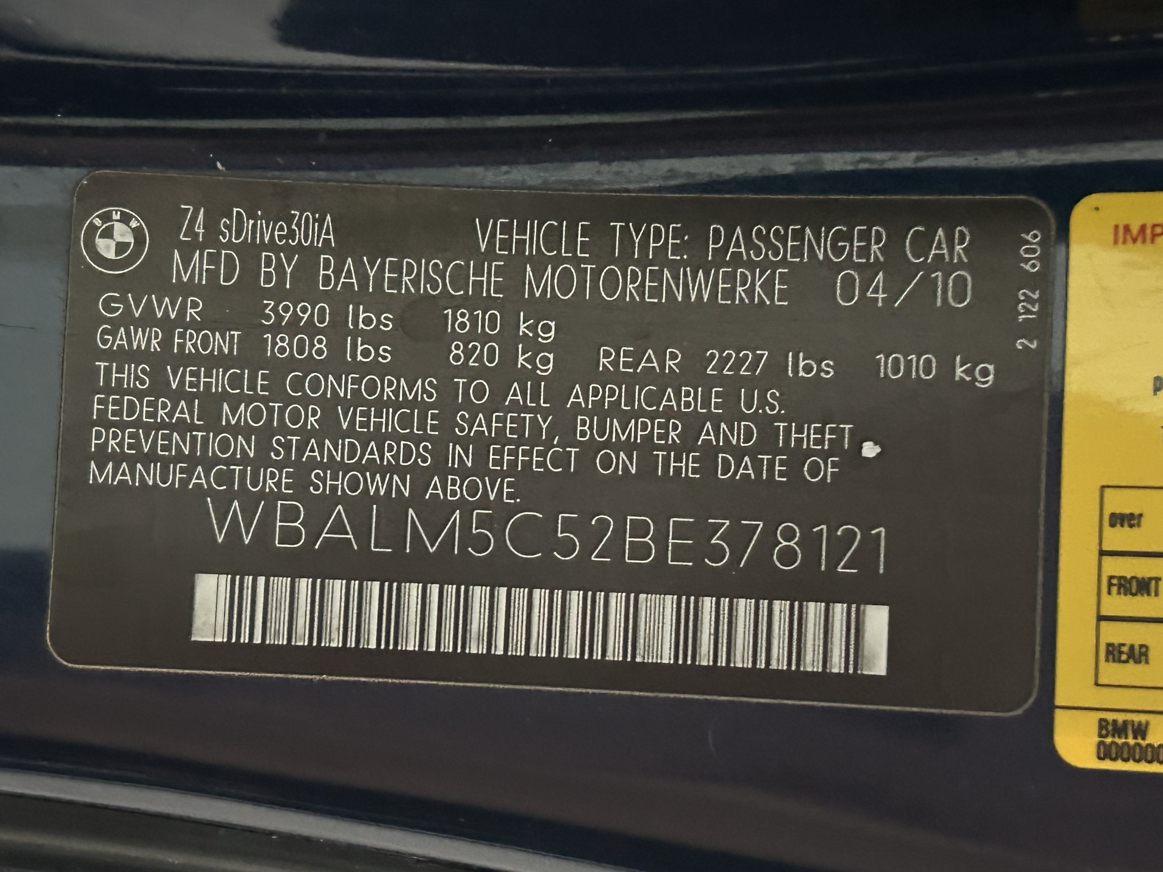 Used 2011 BMW Z4 sDrive30i RWD image 12