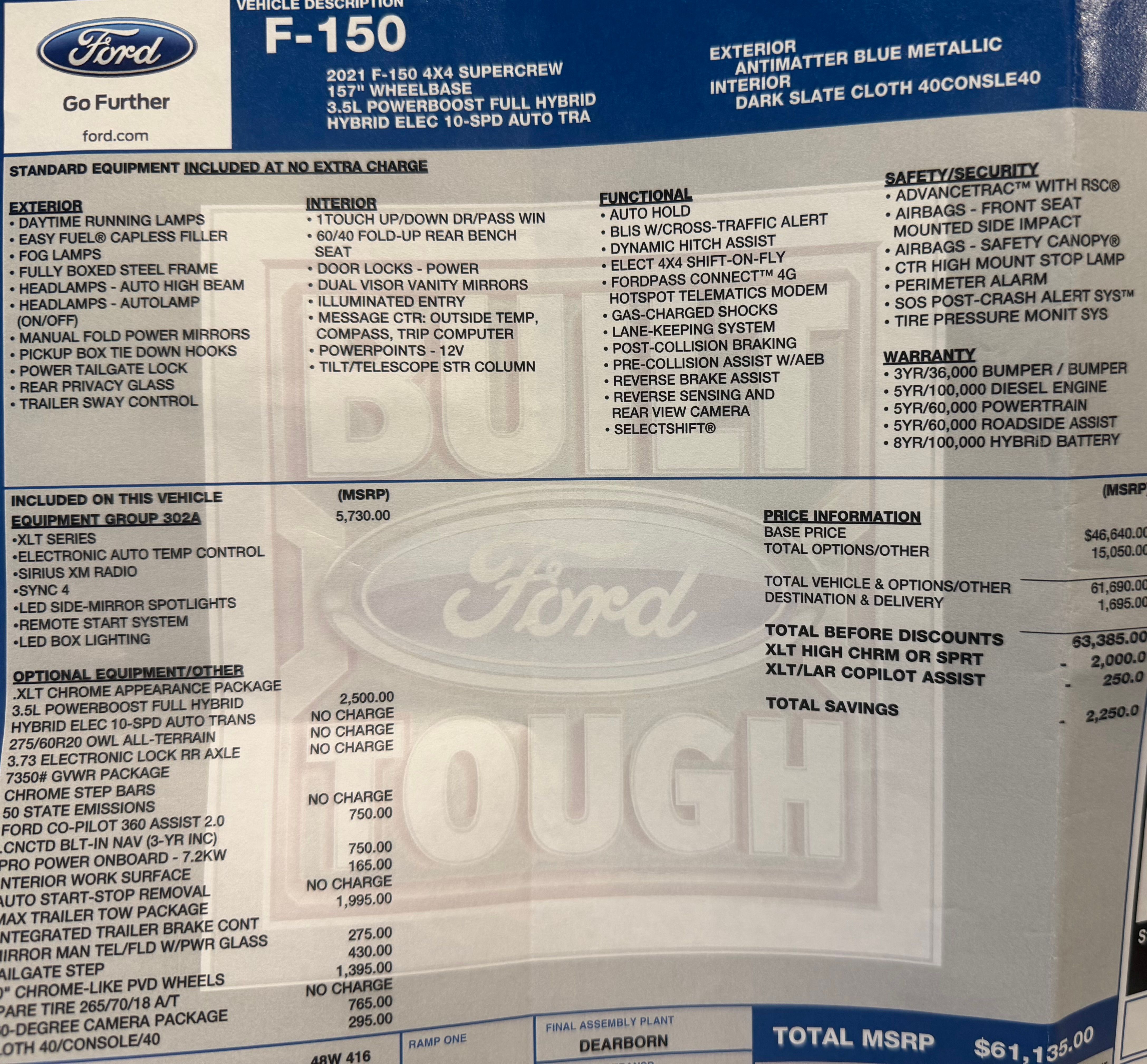 Used 2021 Ford F150 XLT w/ Equipment Group 302A High AWD/4WD image 15
