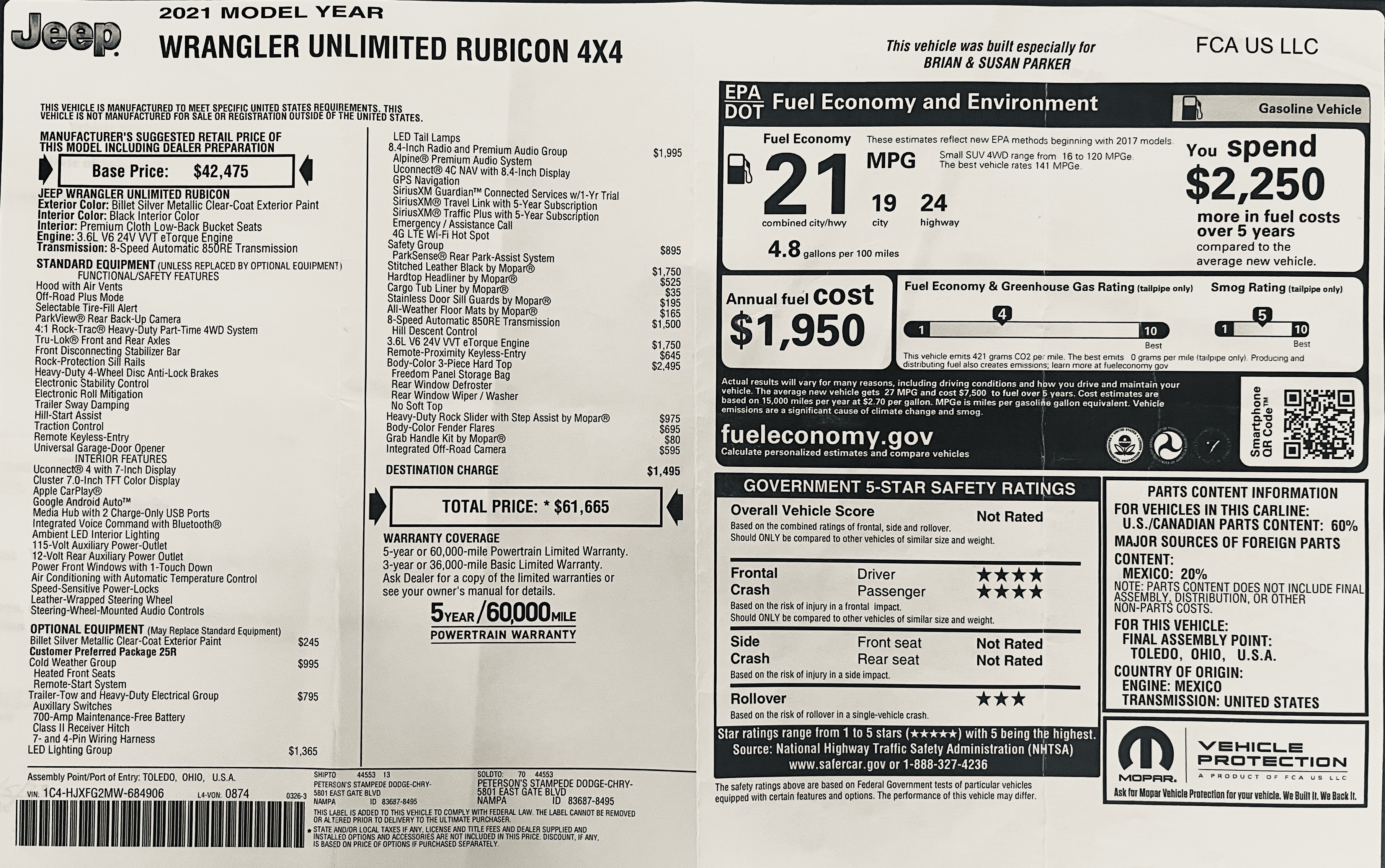 Used 2021 Jeep Wrangler Unlimited Rubicon AWD/4WD image 28