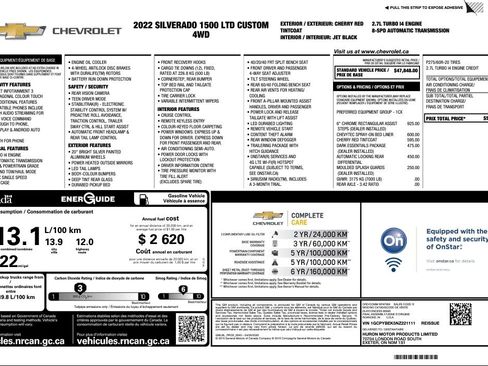 Used 2022 Chevrolet Silverado 1500 Custom w/ LPO, Dark Essentials Package image 21