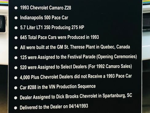 Used 1993 Chevrolet Camaro Z28 image 28