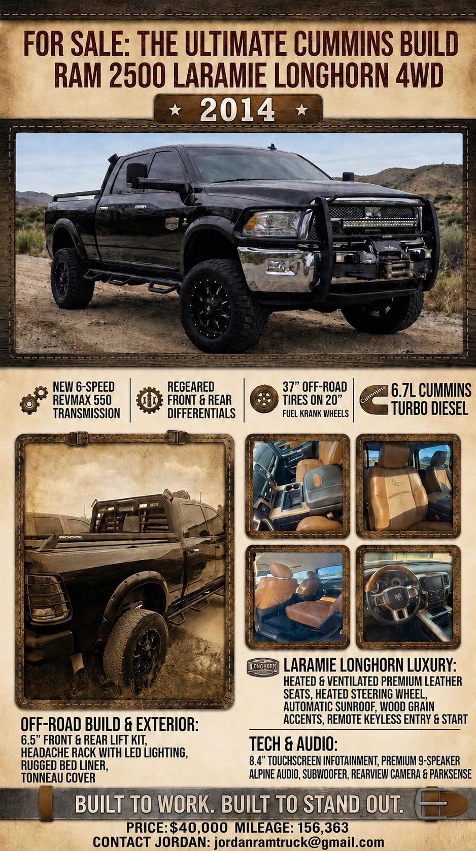 Used 2014 RAM 2500 Longhorn AWD/4WD image 2