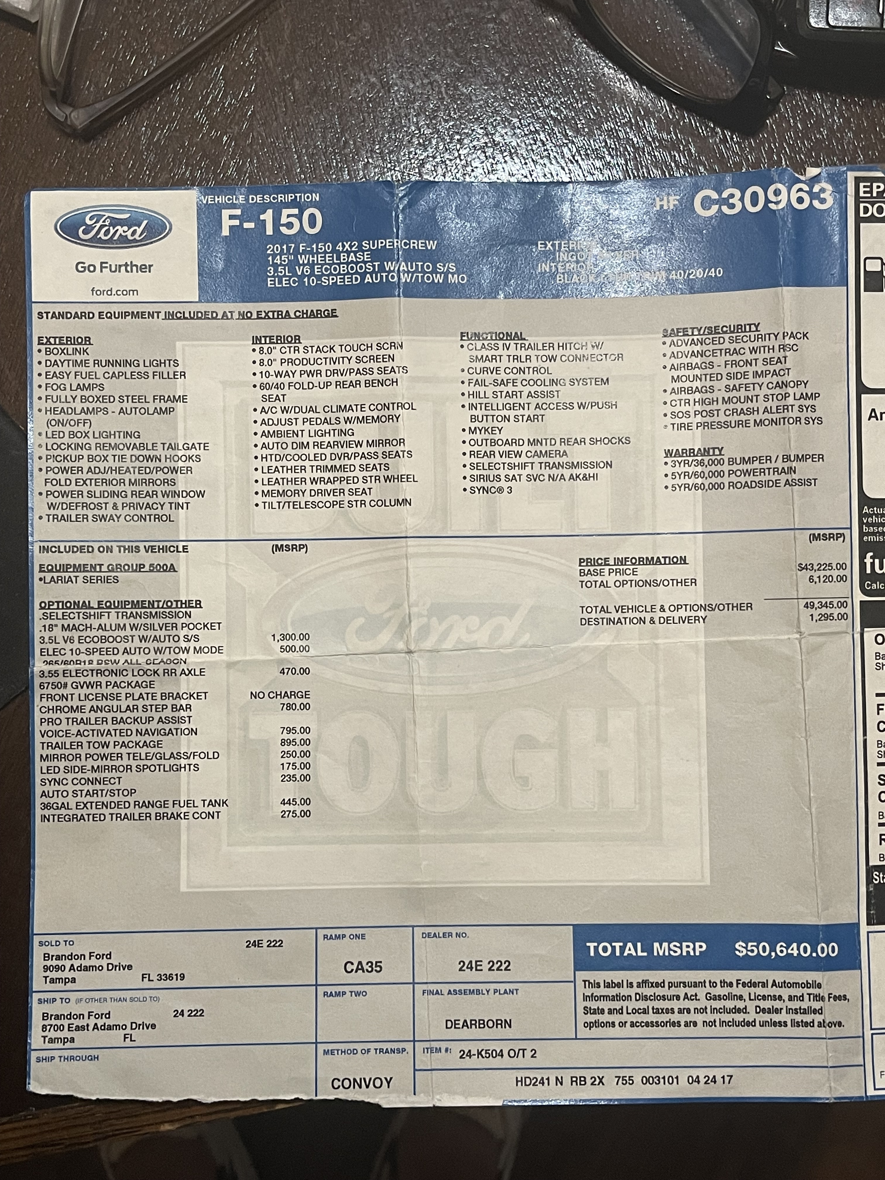 Used 2017 Ford F150 Lariat w/ Trailer Tow Package RWD image 26