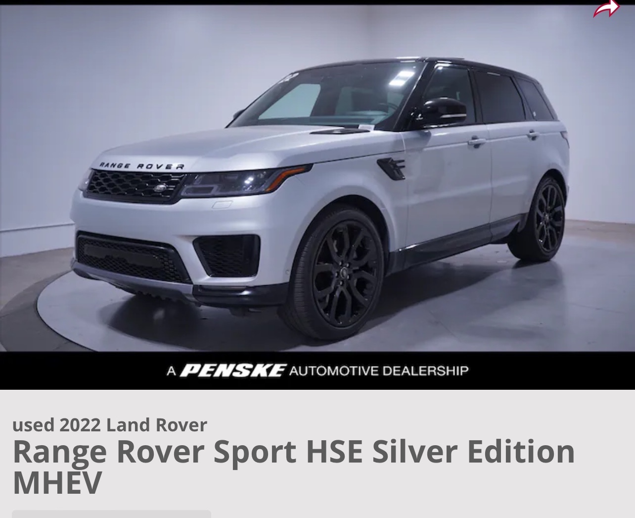 Used 2022 Land Rover Range Rover Sport HSE Silver Edition AWD/4WD image 13