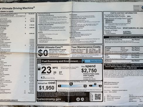 Used 2019 BMW X4 M40i image 2