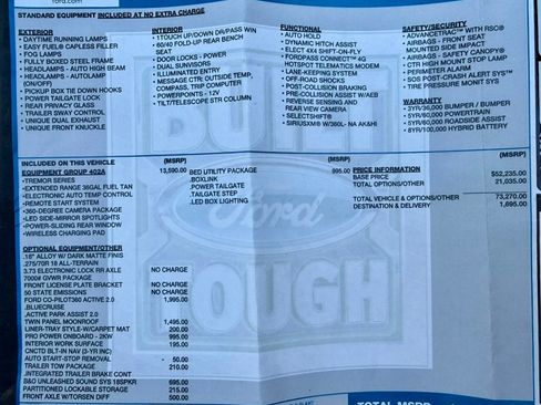 Used 2022 Ford F150 Tremor w/ Equipment Group 402A High AWD/4WD image 10