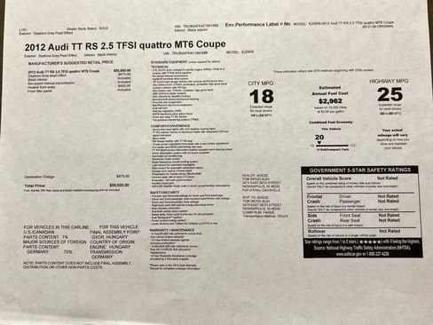 Used 2012 Audi TT RS image 29