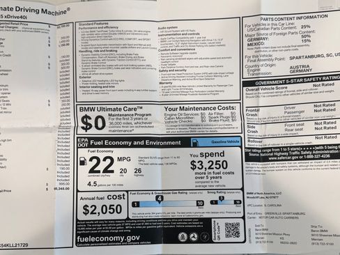 Used 2019 BMW X5 xDrive40i w/ Convenience Package AWD/4WD image 12
