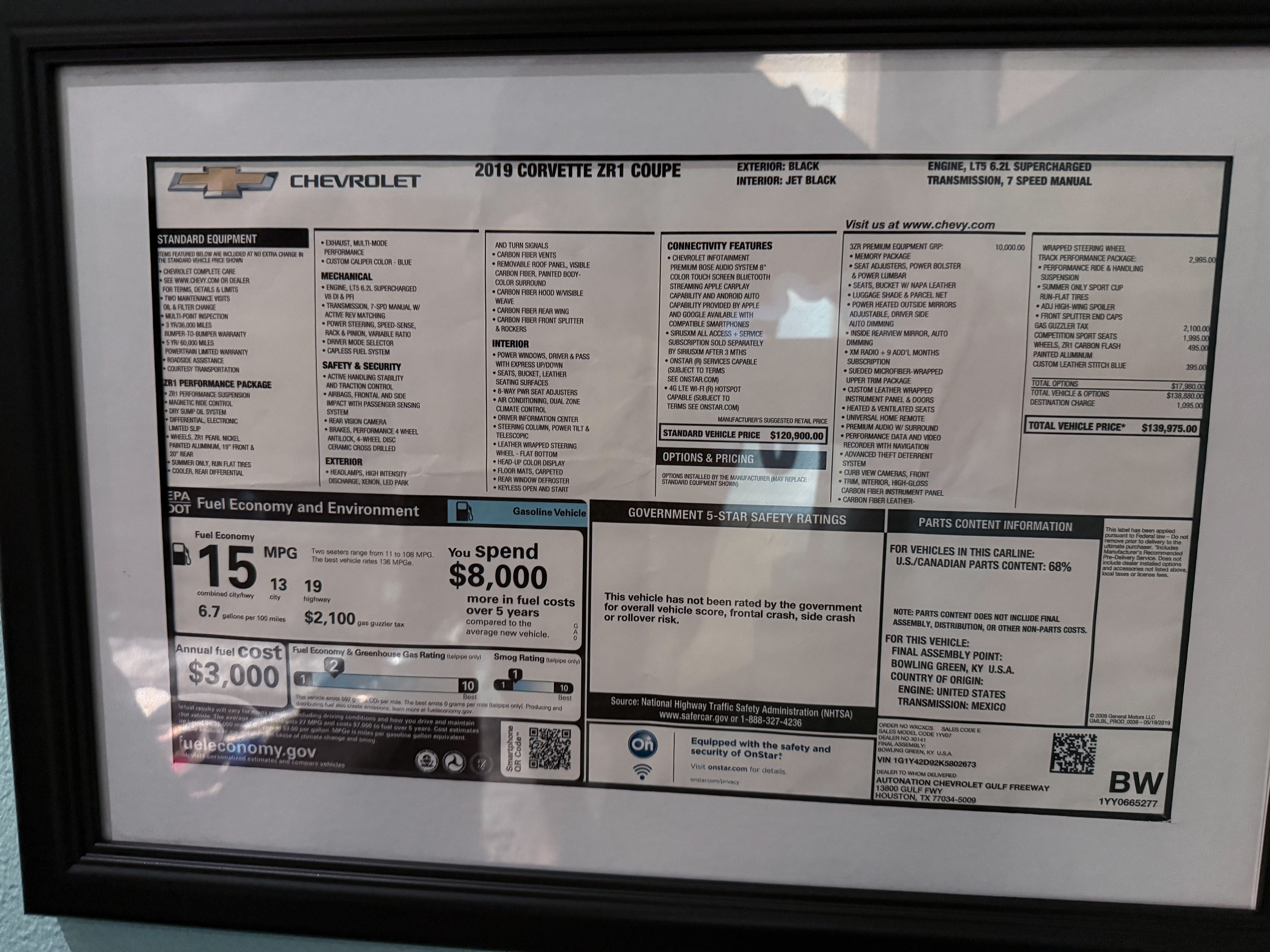 Used 2019 Chevrolet Corvette ZR1 RWD image 29
