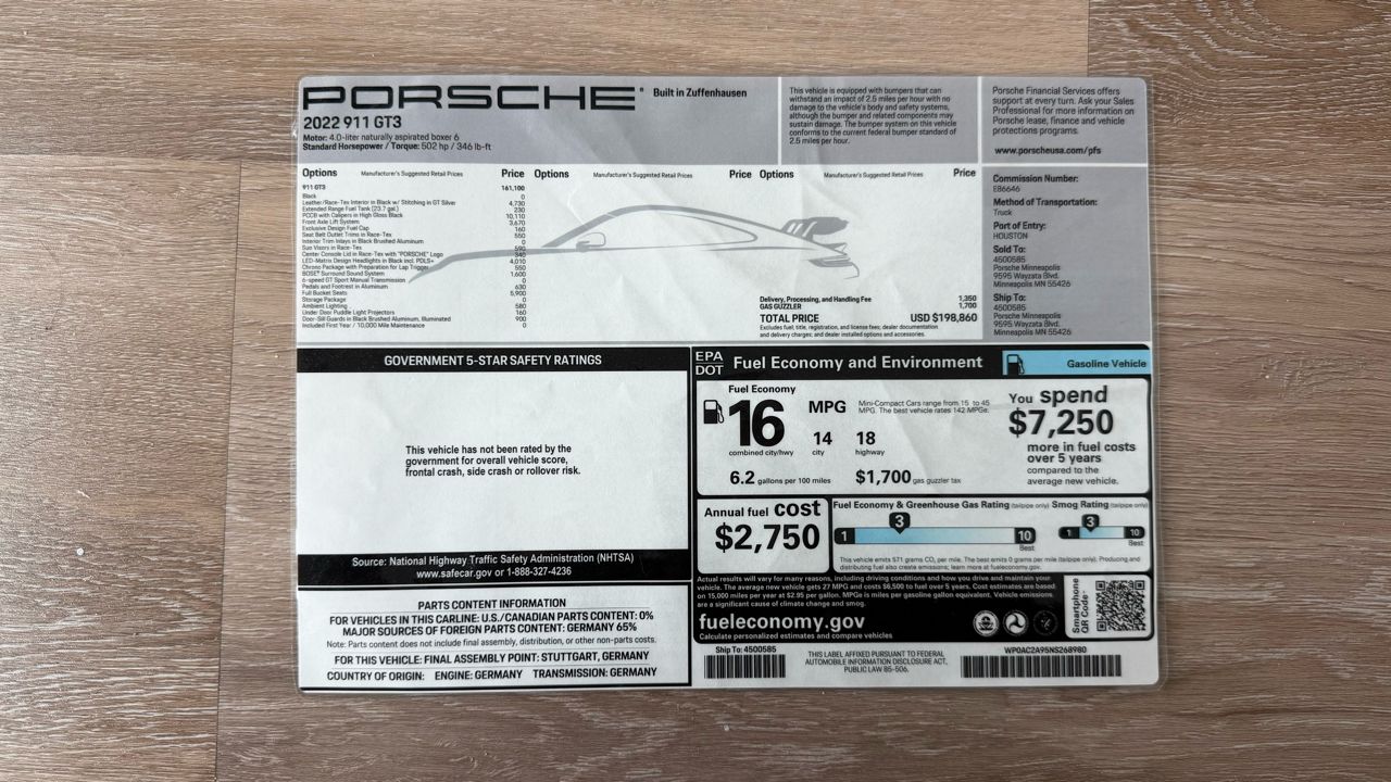Used 2022 Porsche 911 GT3 RWD image 10