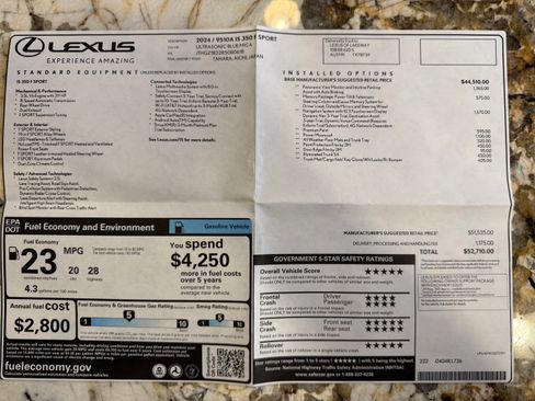 Used 2024 Lexus IS 350 F Sport w/ Navigation Package image 22