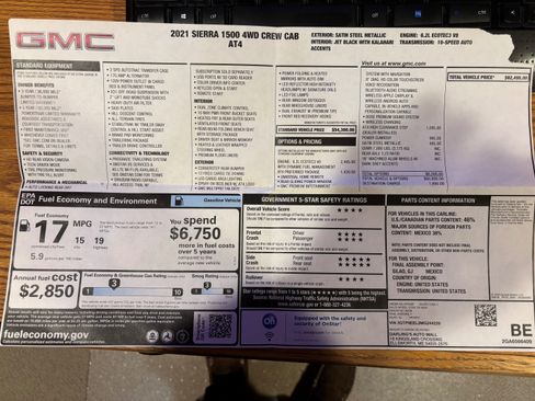 Used 2021 GMC Sierra 1500 AT4 w/ AT4 Preferred Package image 11