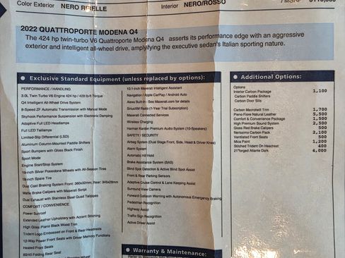 Used 2022 Maserati Quattroporte Modena Q4 image 14