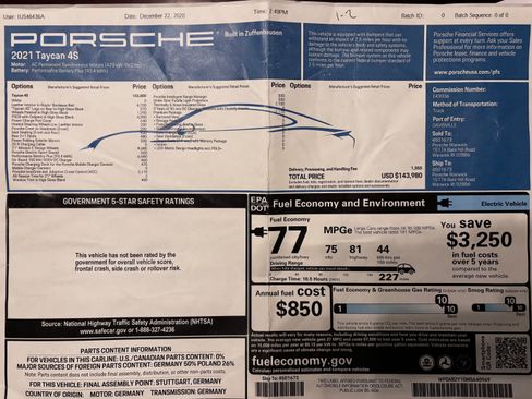 Used 2021 Porsche Taycan 4S image 30