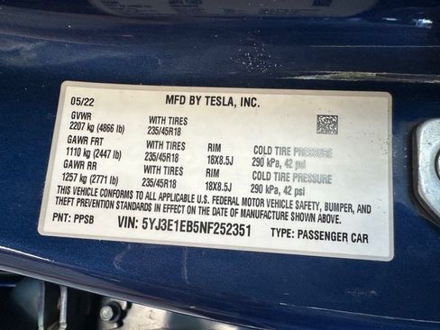 Used 2022 Tesla Model 3 Long Range image 10