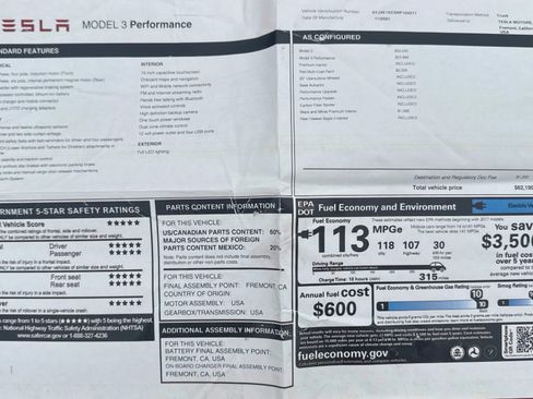 Used 2022 Tesla Model 3 Performance image 18