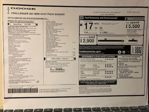 Used 2016 Dodge Challenger R/T Scat Pack image 12