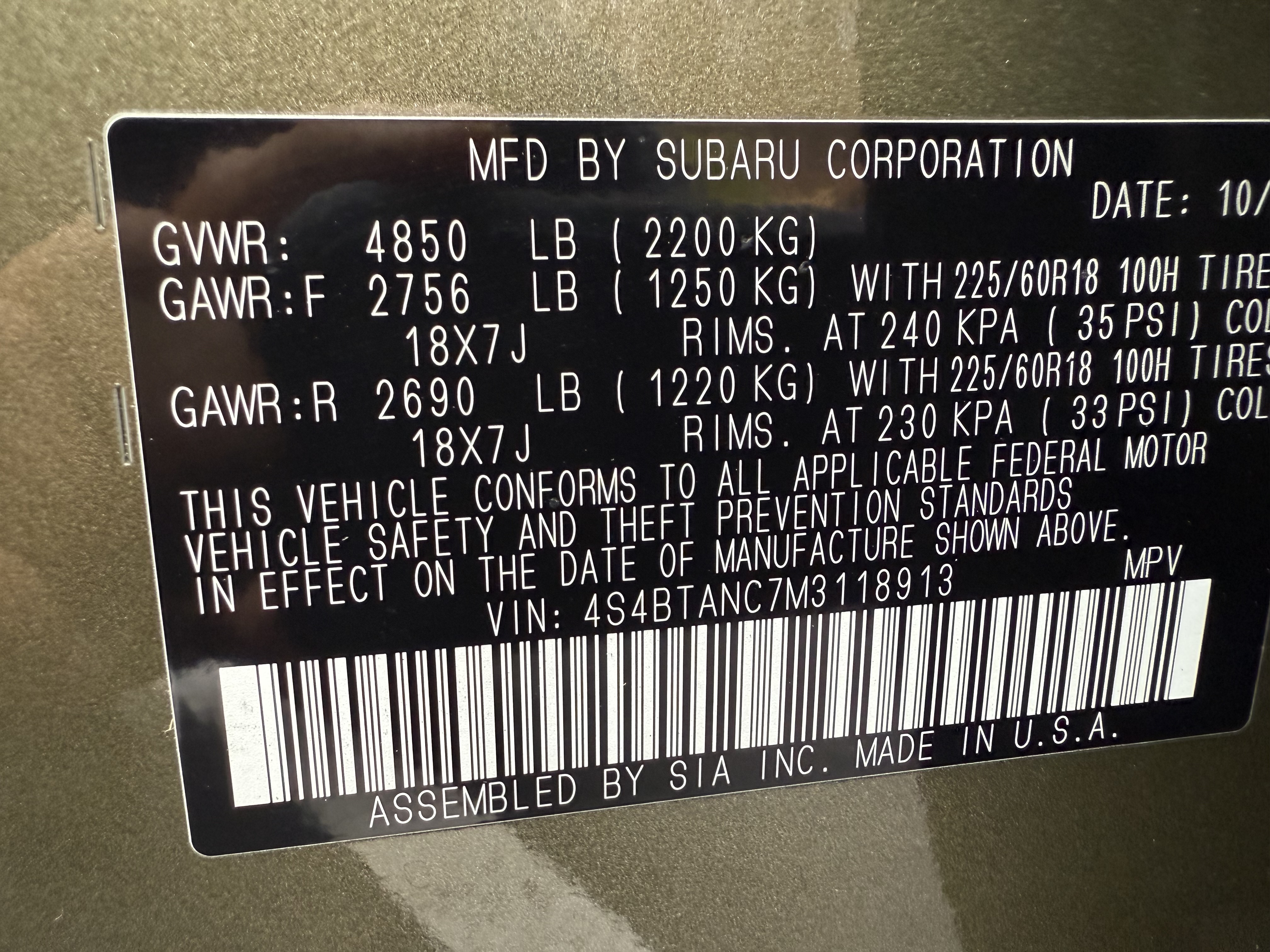 Used 2021 Subaru Outback Limited AWD/4WD image 25
