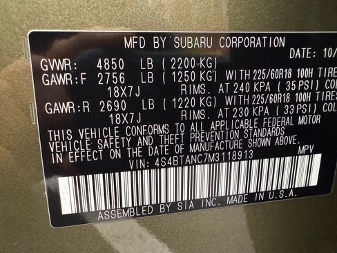 Used 2021 Subaru Outback Limited image 25