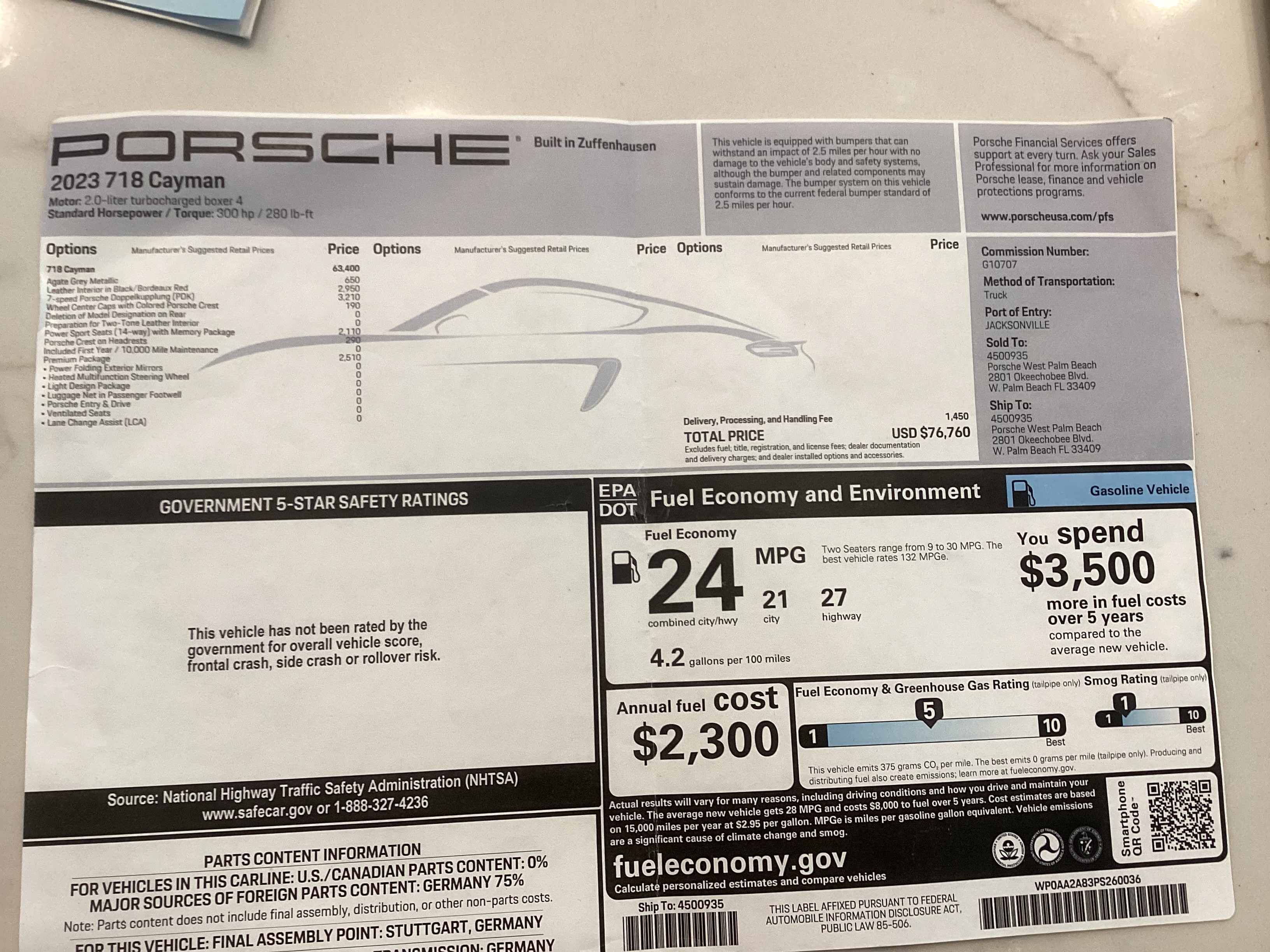 Used 2023 Porsche 718 Cayman RWD image 12