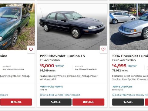 Used 1998 Chevrolet Lumina LTZ w/ Preferred Equipment Group 1 image 10