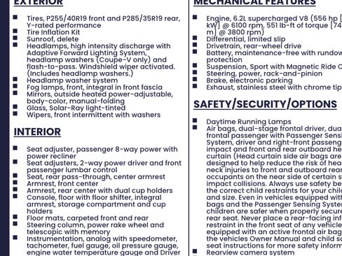 Used 2011 Cadillac CTS V w/ Wood Trim Package image 8