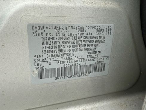 Used 2017 Nissan Sentra S image 12