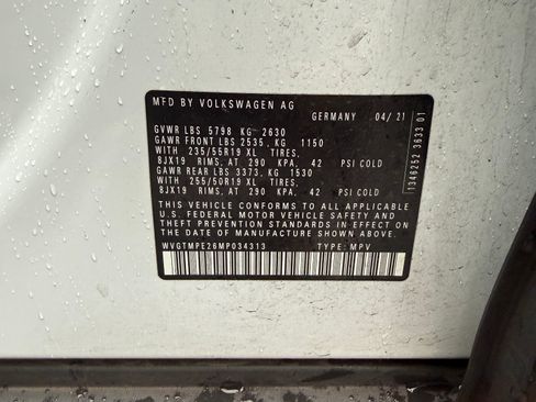 Used 2021 Volkswagen ID.4 Pro S w/ ID.4 Protection Package image 10