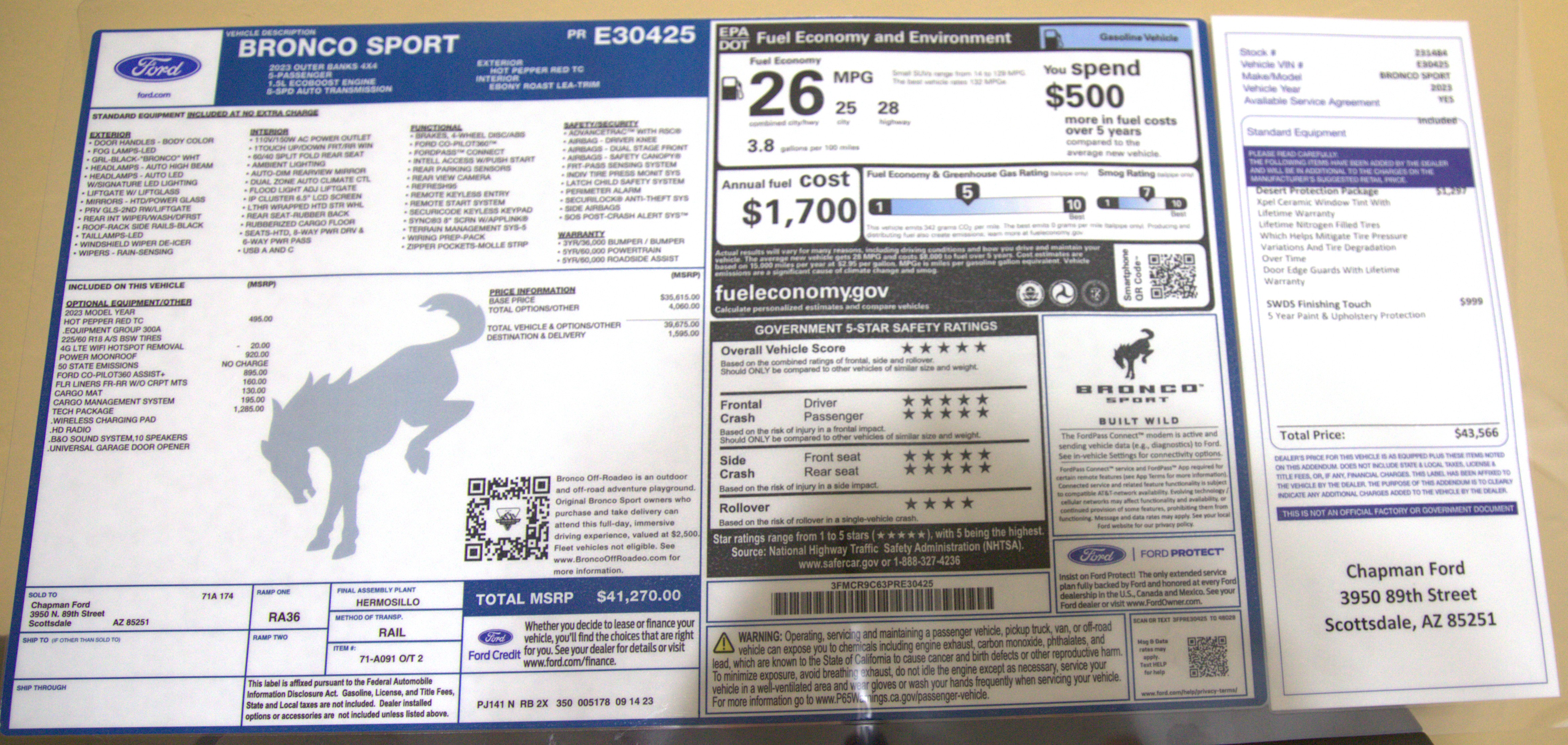 Used 2023 Ford Bronco Sport Outer Banks w/ Tech Package AWD/4WD image 25